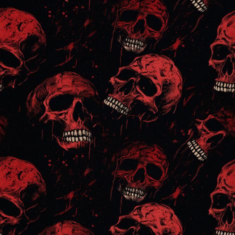 Tela Oxford decorativa para exteriores - Motivo de calavera I DX4758 (1/5)