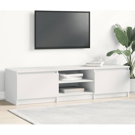 TV-Schrank Weiß 140×40×35,5 cm Holzwerkstoff