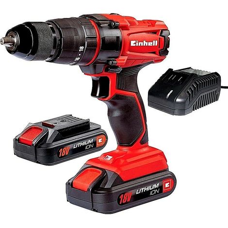 Trapano a percussione autos tc-cd18-2 li-i con accessori e valigetta einhell (1/2)