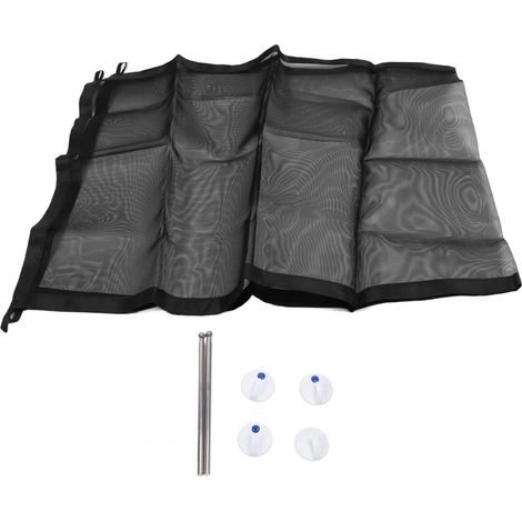 Barrière de sécurité pliable et multifonctionnelle pour animaux de compagnie (chats et chiens) - Noir (1/5)