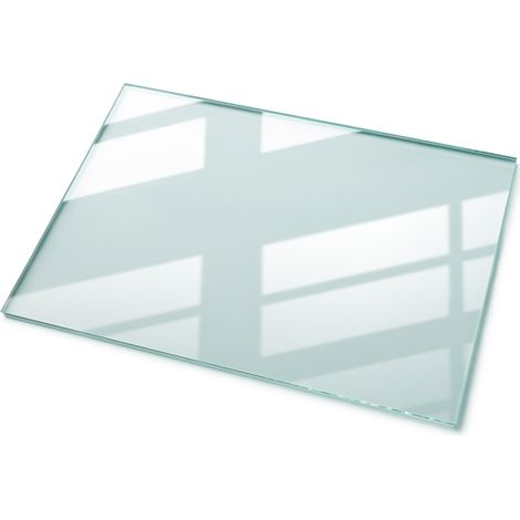 Dessus - Plateau de table - Dessus rectangulaire en verre trempé transparent – 100 x 70 cm – ESG