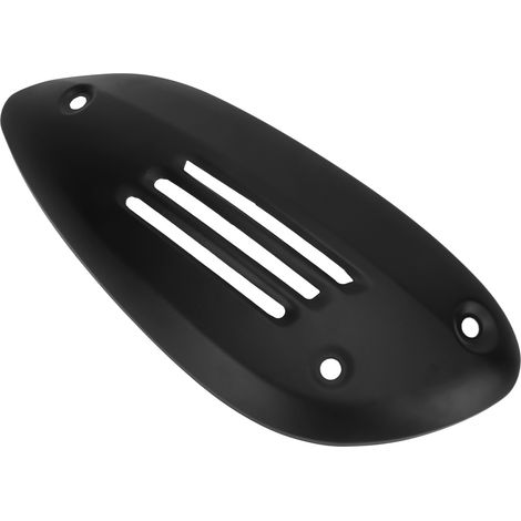 Protection noire pour pot d'échappement de moto VESPA GTS 125 250 300 GTV 2013-2021, en acier inoxydable, avec protection thermique du silencieux et coque extérieure. (1/5)