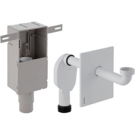 Unbekannt Siphon pour lavabo en Acier Inoxydable encastré
