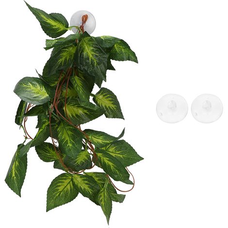 Plante de simulation de reptile, aménagement paysager décoratif, fausse vigne pour forêt tropicale, feuille panachée NFF-86 (1/5)