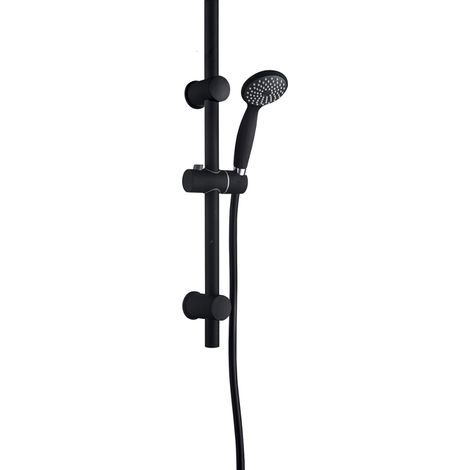 Essebagno Ensemble barre de douche 3 pièces Color noir