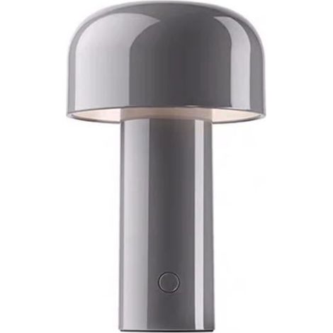 MINKUROW Lampada Da Tavolo Portatile A Led Con Sensore Touch, Faretto In Acrilico 3 Livelli Di Luminosità Design Fungo Fungo, Per Camera Da Letto Camera Da Letto Bar Cafe Grigio (1/5)