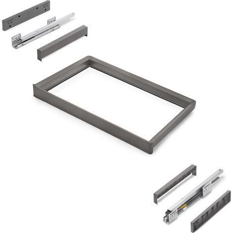 Emuca Quartz estante retráctil acabado titanio (1/5)