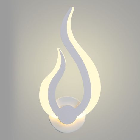 LED-Innenwandleuchte, 10 W, moderne Wandlampe, Flammenform, Wand-Nachtlicht, 3000 K warmweiß, für Küche, Treppenhaus, Schlafzimmer, Flur, 220 V, IP20 [Energieklasse E] (1/5)