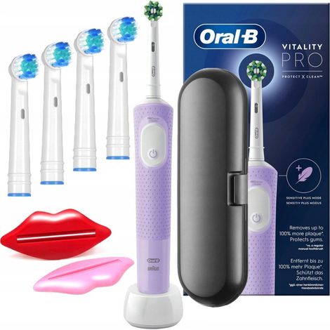 Oral-B Vitality Pro D103 Box Lila Elektrisches Zahnbürsten-Set
