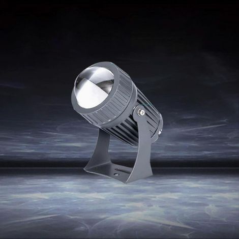 10-W-LED-Wandfluter, IP67 wasserdicht, Außenleuchte mit schmalem Abstrahlwinkel und großer Reichweite, weiß, 12 V Wechselstrom
