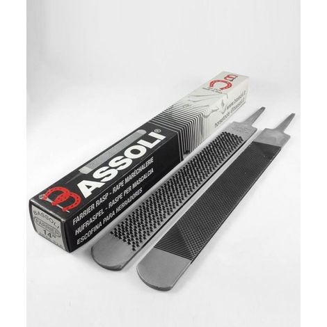 FARRIER Râpe Bassoli 14 avec un côté lime de type classique et un côté râpe