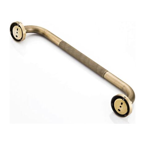 NALOOKAMIC Barre d'appui murale antique en laiton, style vintage, pour salle de bain, baignoire, WC, douche, support de sécurité. (1/4)