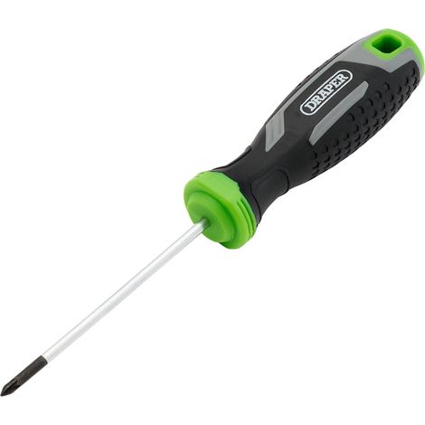 Draper 13369 Pozi Soft Grip Screwdriver, PZ0 x 75mm