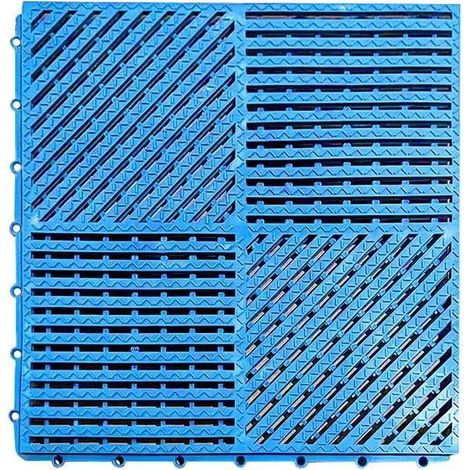 Tapis De Drainage - PVC Souple - Pour Piscine Salle De Douche Garage Zone Animaux - 30x30 cm (1/5)