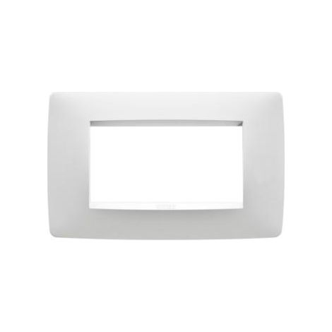 PLAQUE ONE 4P BLANC CRÈME GEWISS GW16104TB