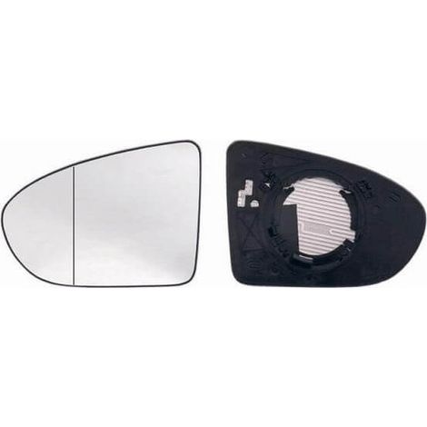 Verre de rétroviseur gauche asphérique chauffant Nissan Qashqai 1 2007-2014
