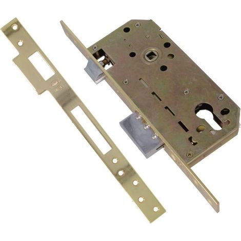 -CAHERSA- Cerradura AMIG BASE 200-50/85 Acero Latonado (1/2)