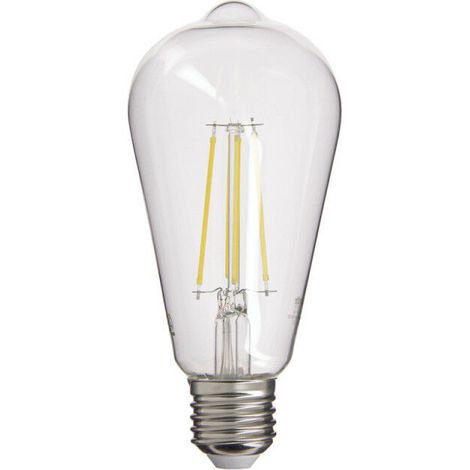 Ampoule à filament LED Edison, culot E27, 8W cons. (75W eq.), lumière blanc chaud (1/5)
