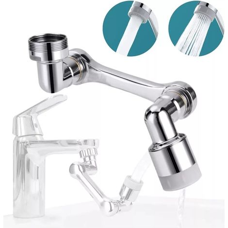 Cleafe - Aeratore Filtro Raccordo Per Rubinetto Miscelatore Rompigetto Doppio Snodo 87999 - (1/5)