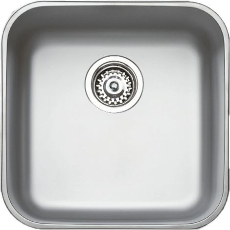 Fregadero de Cocina 1 Seno Teka Cuadrado 43,5 x 43,5 x 18 cm Fregadero de Acero Inoxidable para Cocina (1/5)
