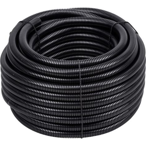 Meister Isolierrohr flexible Ausführung - 25 Meter - schwarz - 750 N (mittel) - M20 Gewinde - Flammwidrig