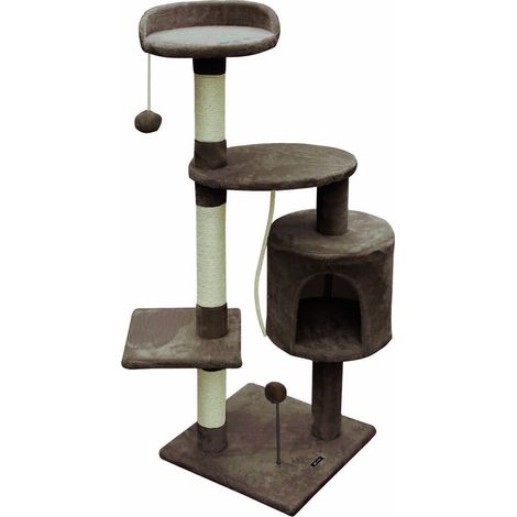 Albero tiragraffi per gatti Gloria 40 x 112 x 40 cm Marrone Legno Sisal