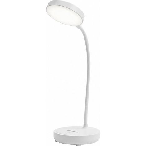Lampe de Bureau LED - Modèle à brancher - Allumage instantané - Trois niveaux de lumière blanche - pour Étude Lecture Chambre -Blanc (1/5)