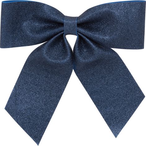 Déco de Noël Noeud Bleu Pailleté 39 x 39 cm - Feeric Christmas (1/2)