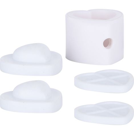 Coffret de moulage en forme de cœur pour bricolage en cuir - Outils de modelage et fournitures artisanales pour enfants - Kit de création manuelle (1/5)