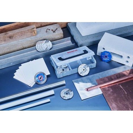 Mini L-Boxx + 9 dischi Ø76 mm - BOSCH - 061599764G