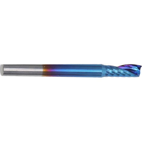 Fräser Einschneider Spirale Wolframstahl Nano Blau Beschichtung CNC-Schneidwerkzeug 4x10x40