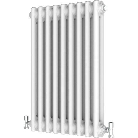 Biubiubath 600x425mm Traditional Cast Iron Style Radiator Horizontal 2 Column White (1/3)