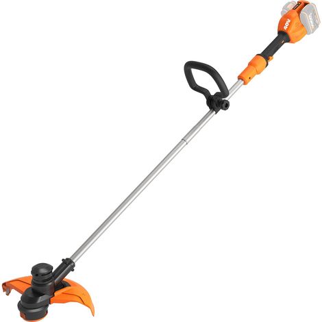 Worx – Débroussailleuse sans fil 40V – Double sortie de fil – Avance automatique – Pour herbes hautes et bordures – Poignée réglable