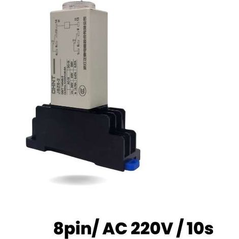 Relais temporisé avec connexion sur rail DIN (8 broches/220 V CA/10 s) (1/5)