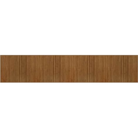 Tapis rectangulaire marron 80x400 cm bambou (1/5)