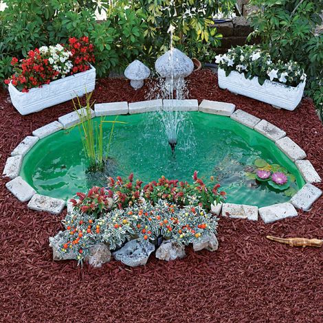Laghetto Artificiale da Giardino 185x115x36 cm in Polietilene 270 Litri Verde (1/2)