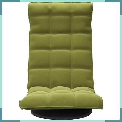Chaise de sol pivotante - 336567 - Vert clair - Velours - Pliable (1/5)
