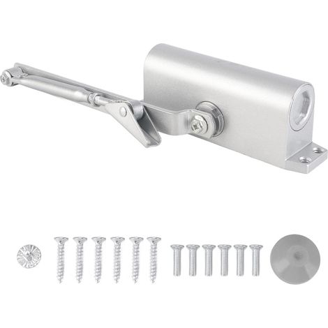 Ferme-porte automatique à ressort hydraulique à vitesse réglable à 90 degrés avec 2 vannes pour applications commerciales et résidentielles (1/5)