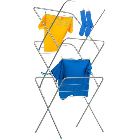 Asciugatrice verticale, superficie di asciugatura 20 m², capacità fino a 12 kg, design compatto, 3 livelli, acciaio verniciato a polvere. (1/5)