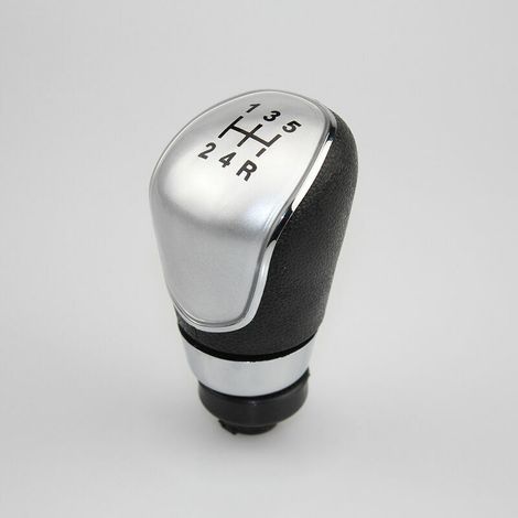Pommeau de Levier de Vitesse à 5 Vitesses pour Ford Focus 2 MK2 FL MK3 MK4 MK7 Mondeo Kuga Galaxy Fiesta - Argent (1/5)