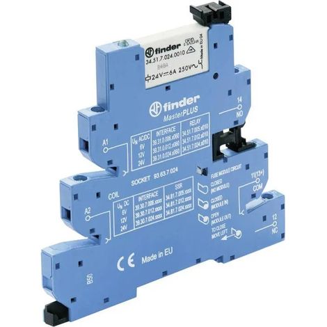 Elektromechanisches Relaismodul Finder masterplus 250V AC 6A