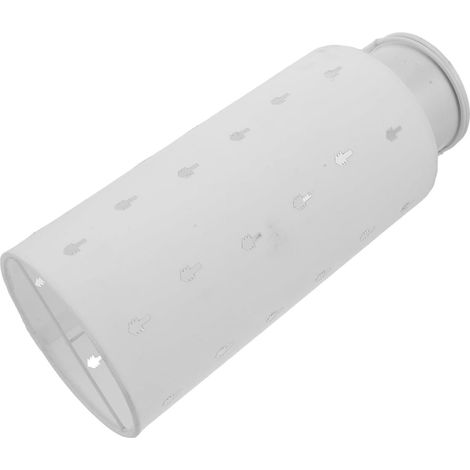 iplusmile Lampe de Table en Tissu Blanc Abat-jour Ajouré, Chevet (1/5)