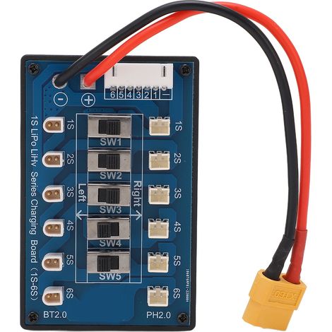 Carte de charge d'équilibrage de batterie 1S, adaptateur de charge d'équilibrage pour batterie au lithium (1/5)