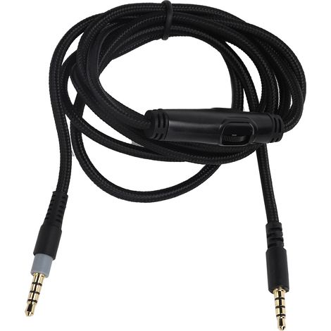 Câble audio 3.5mm mâle vers 3.5mm 1.5m pour casque Alpha/Skyline, fil de connexion noir (1/5)