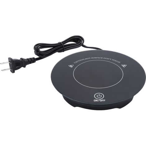 Tasse chauffante USB 110V Noir, contacteur tactile intelligent, chauffe-café 5S rapide, température constante, prise américaine. (1/5)