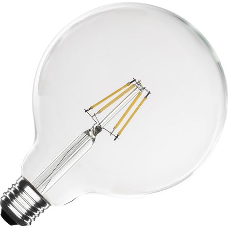 LED-Glühbirne Filament E27 6W 720 lm Dimmbar G125 No Flicker 4000K Neutralweiß