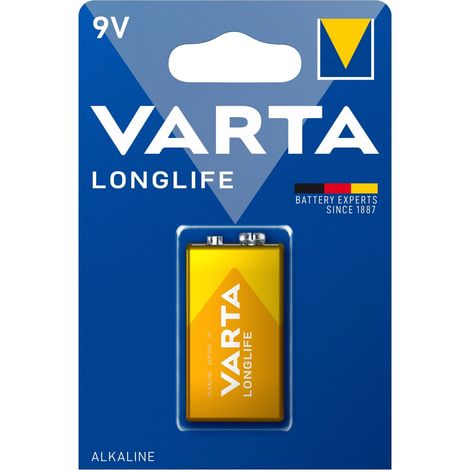 Batería de larga duración de 9 V, 1 paquete