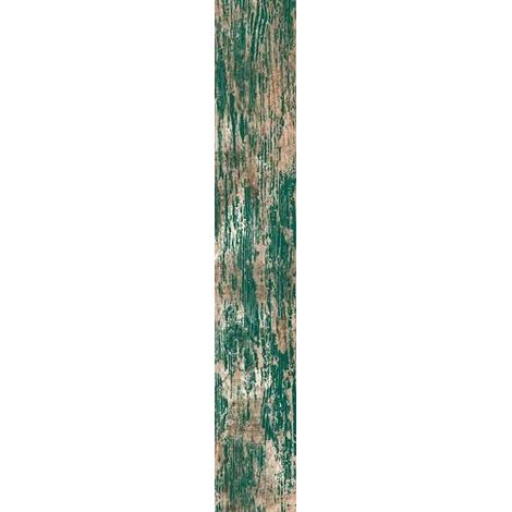 Carrelage sol / mur effet bois vieilli vert 14,4 x 89,3 cm YUGO R MAR (vendu par boite de 1,29m2)