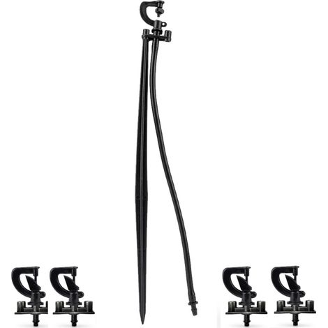 10 Stück Inverser Mikrosprinkler 360º für Bewässerung, Reichweite 2-2,5m mit 40cm Spike (1/5)