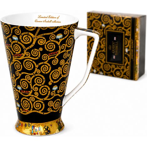 Taza de porcelana XL 500 ml Gustav Klimt Árbol de la Vida Regalo Reina Isabel (1/5)